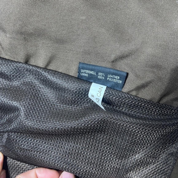 First classic Men's Leather Brown Motorcycle Vest - Picture 6 of 9